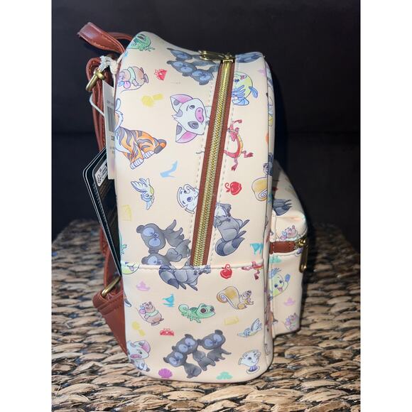Disney Loungefly Princess Sidekicks Mini Backpack Pascal Meeko - Picture 3 of 5